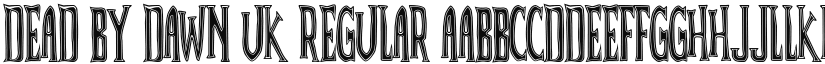 Dead By Dawn UK font download