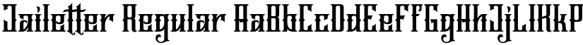 Jailetter Regular font