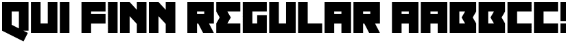 Qui Finn Regular font