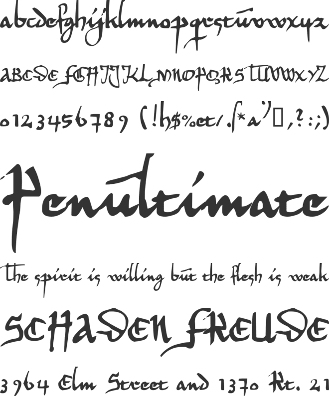 Herman Decanus AH font preview