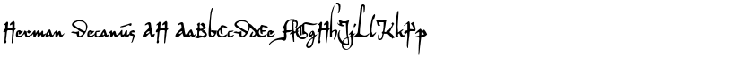 Herman Decanus AH font