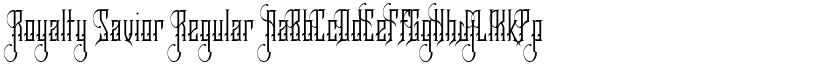 Royalty Savior Regular font