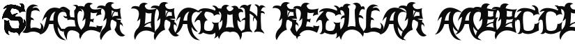 Slayer Dragon Regular font