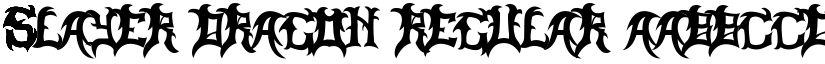 Slayer Dragon Regular font