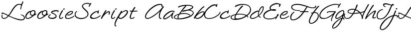 LoosieScript font