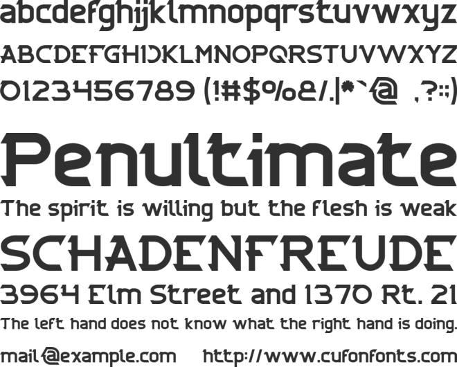 CYBERTOOTH font preview