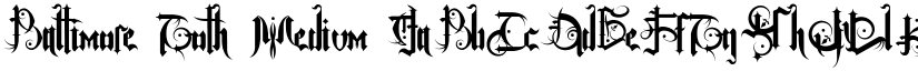 Baltimore Goth Medium font