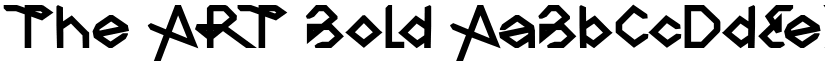 The ART Bold font
