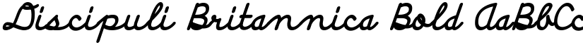 Discipuli Britannica Bold font