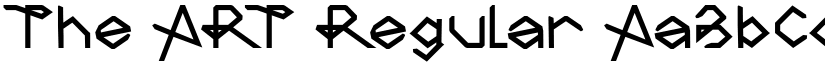 The ART Regular font