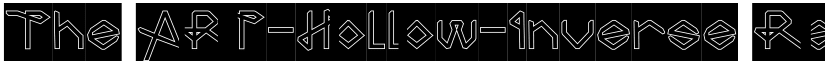 The ART-Hollow-Inverse Regular font