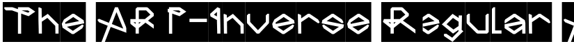 The ART-Inverse Regular font