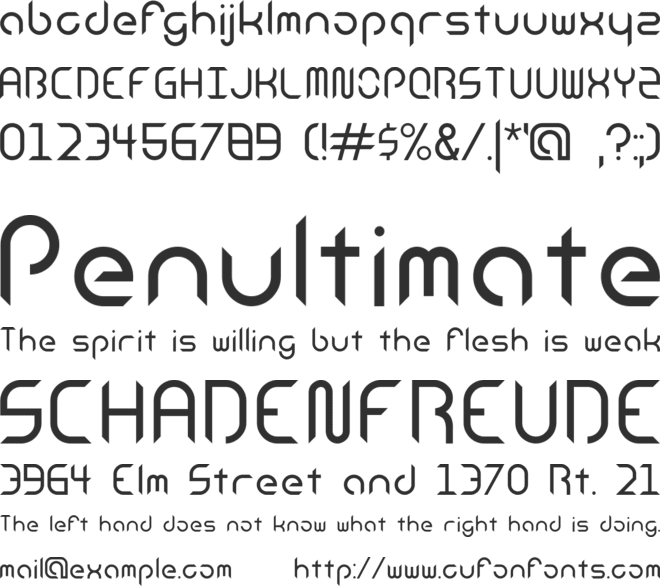 Android Insomnia_ font preview