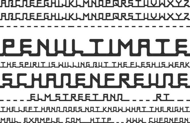 Neon Tubes font preview