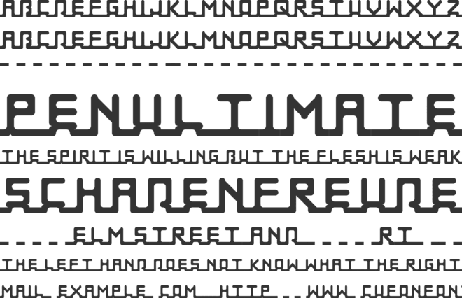 Neon Tubes font preview