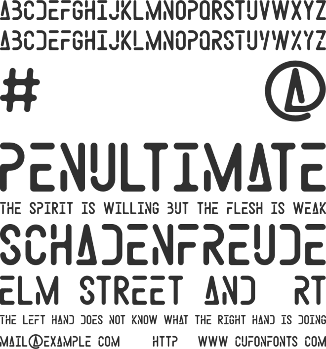 Space Weel Personal Use font preview