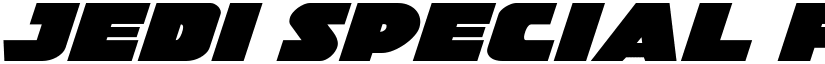 Jedi Special Forces Expanded Italic Expanded Italic font