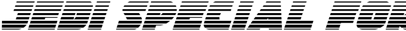Jedi Special Forces Gradient Italic Italic font