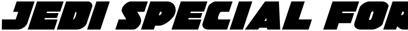 Jedi Special Forces Italic Italic font
