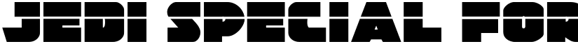 Jedi Special Forces Laser Regular font