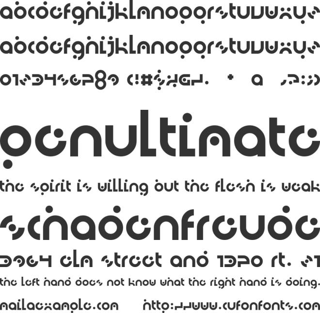 DotLirium font preview