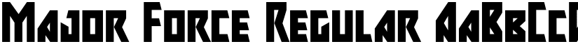 Major Force Regular font
