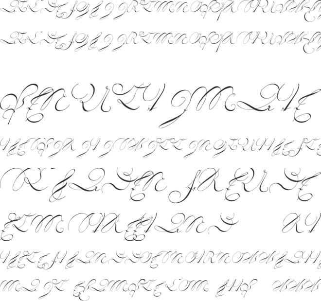 18th Century Kurrent font preview