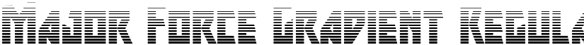 Major Force Gradient Regular font