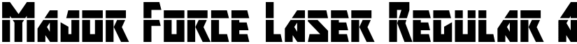 Major Force Laser Regular font