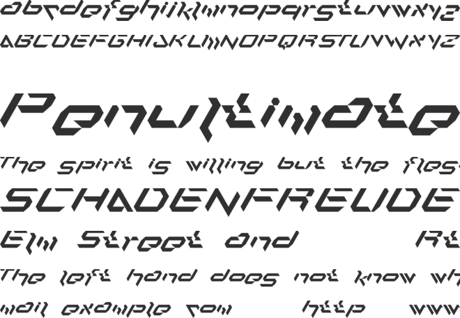alfamesh001 font preview