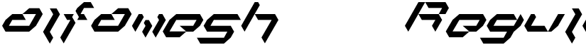 alfamesh001 Regular font