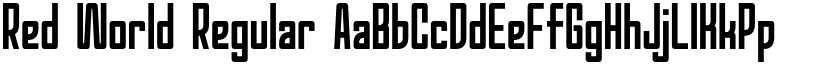 Red World Regular font