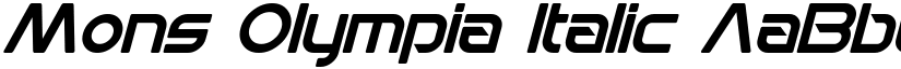 Mons Olympia Italic font