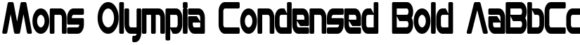 Mons Olympia Condensed Bold font