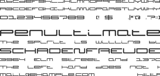 Septober font preview