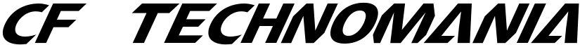 CF TechnoMania Slanted font