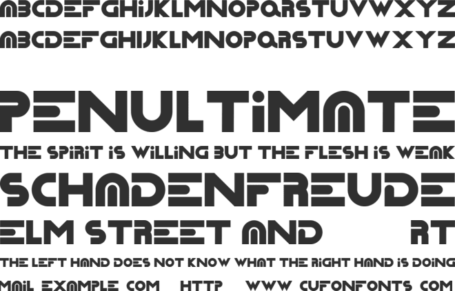 Capsture font preview