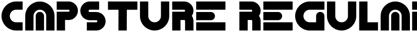 Capsture Regular font