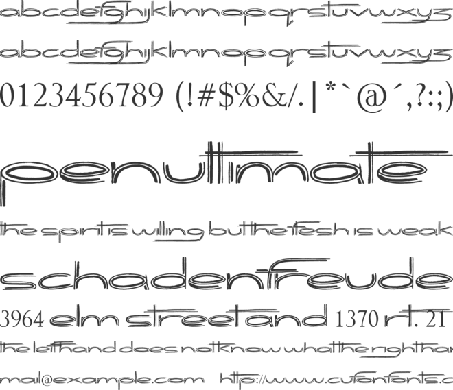 Biogalaxy font preview