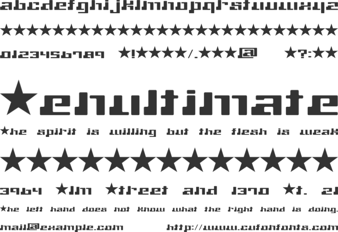 machine font preview