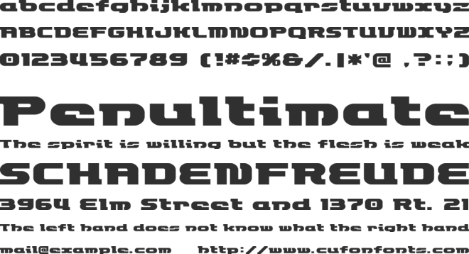 ETRocketype font preview