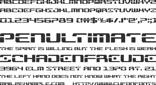 Troopers font preview