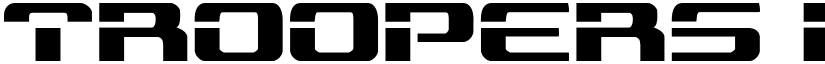 Troopers Regular font