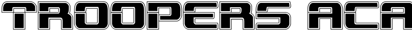 Troopers Academy Condensed Condensed font