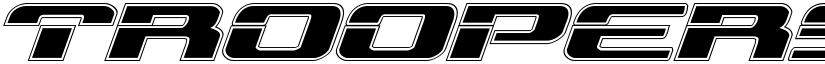 Troopers Academy Expanded Italic Expanded Italic font