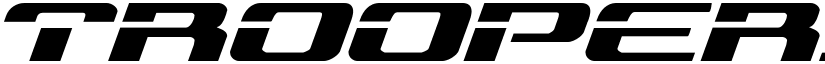Troopers Expanded Italic Expanded Italic font