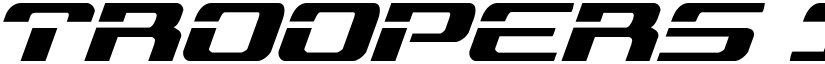 Troopers Italic Italic font