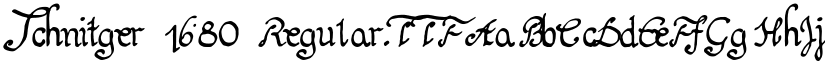 Schnitger 1680 font download