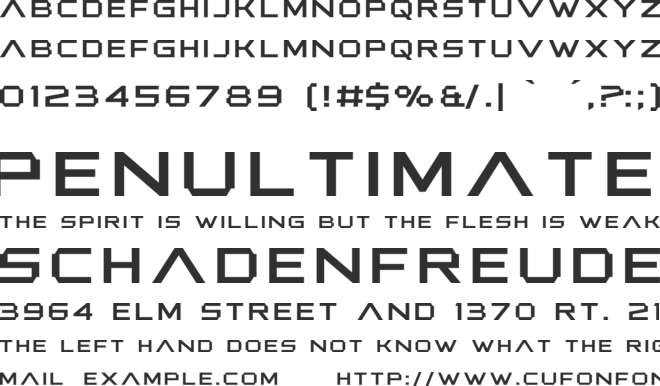 Another Xanadu font preview