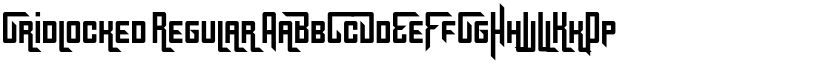 Gridlocked Regular font